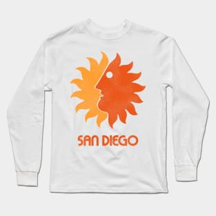 Retro San Diego Sun Tourist Souvenir Long Sleeve T-Shirt